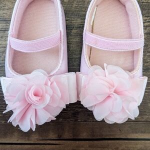 Stepping Stones Pink Baby Crib Shoes
